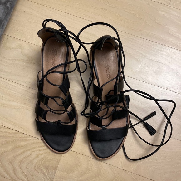 Madewell Shoes - Black Madewell strappy sandals